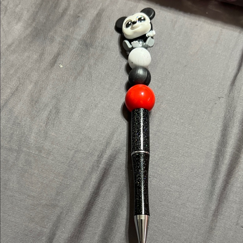Mickey Mouse Doorable Beadable pen- Handmade pen